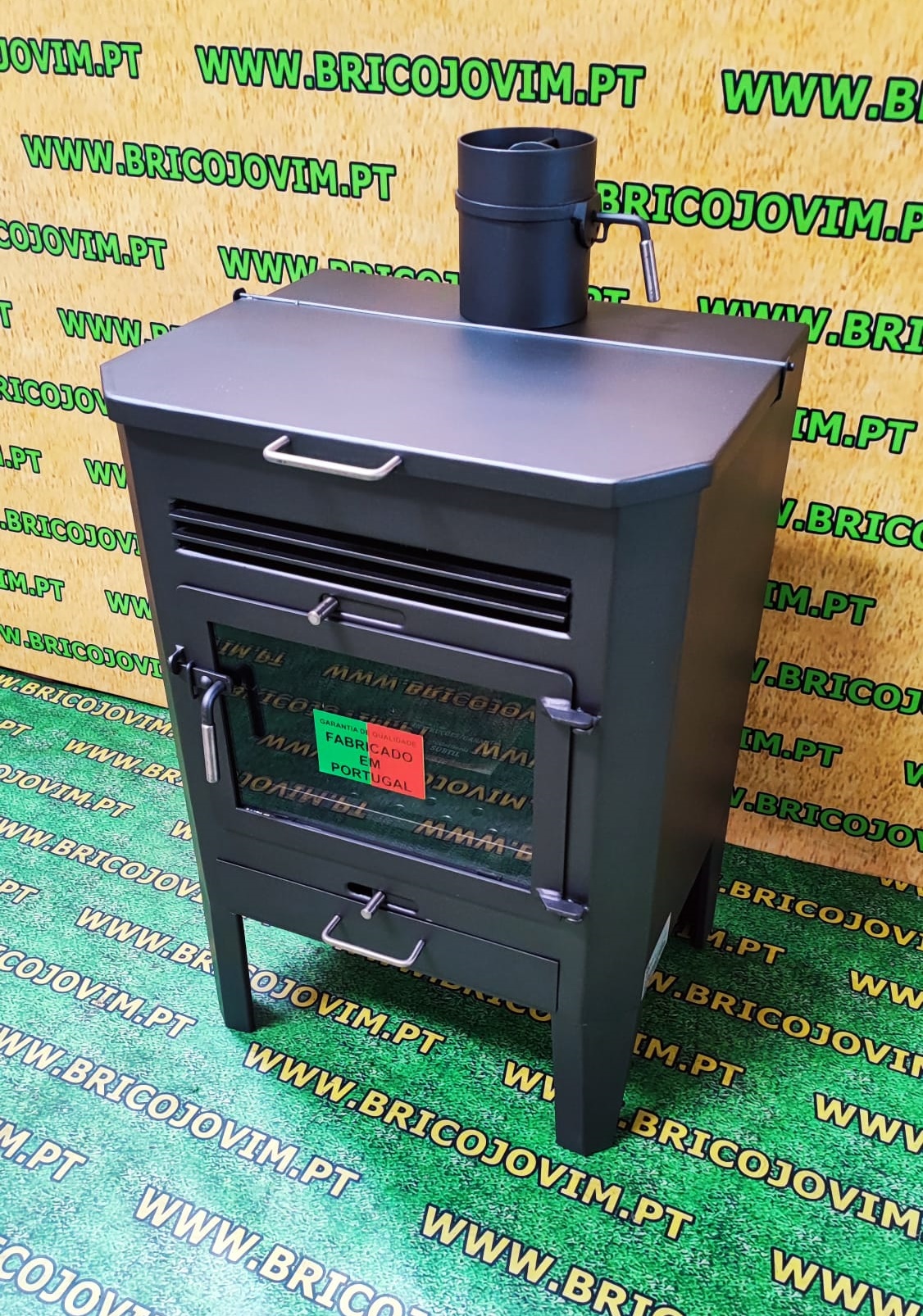 Salamandra em Aço Com Forno Superior - 10.4Kw
