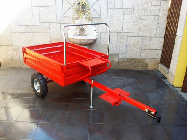 Atrelado Moto-Enxada 150 x 110 Mt - 650 Kg - Com Báscula + Engate para Motoenxada
