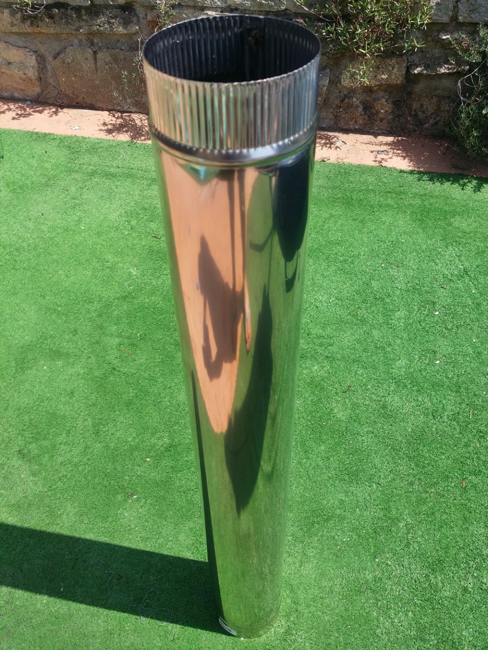 Tubo Inox D.120mm - 0,4mm - 1 Metro