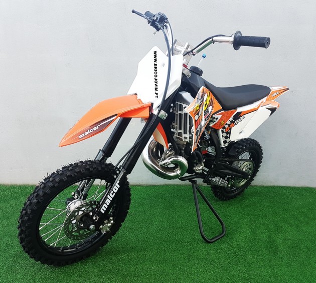 Pit Bike MALCOR Tipo KTM - Motor 65cc / 2 Tempos 15.6cv - Suspensão Invertida - NOVIDADE !!!