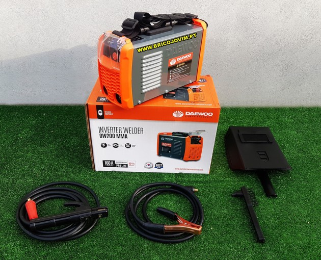 Aparelho Soldar Inverter 160Amp Profissional - Ciclo trabalho 80% - Daewoo