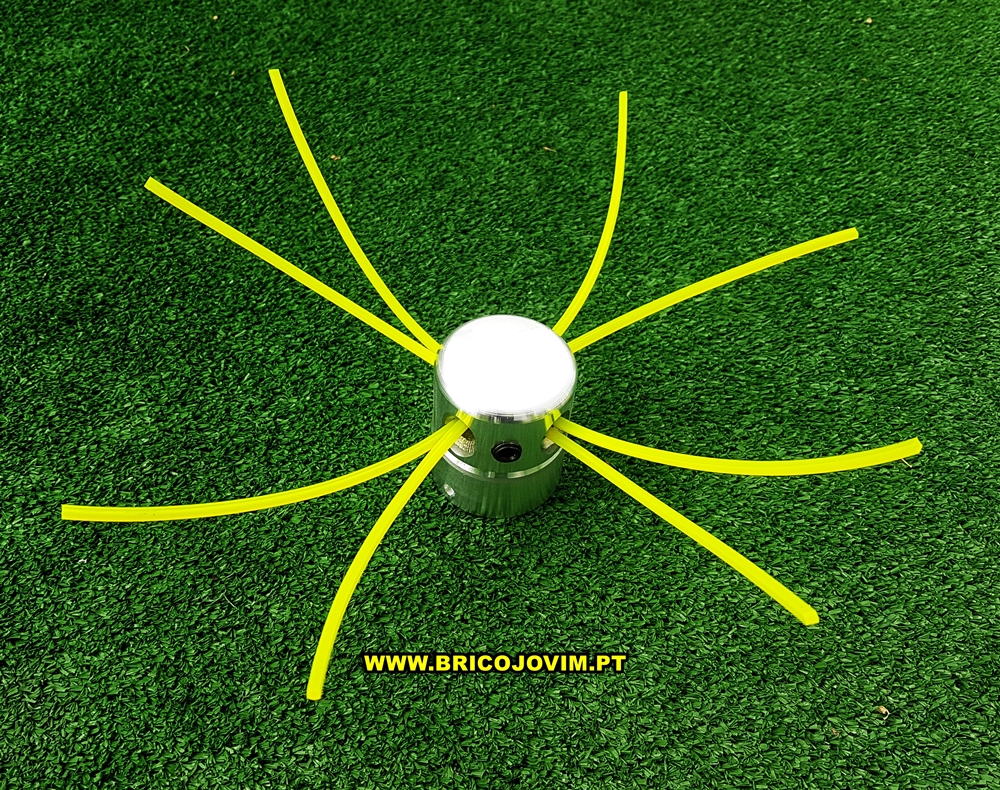 Cabeça de Fio Nylon Alumínio - 4 Fios - Engate Rápido - Parafuso Lateral
