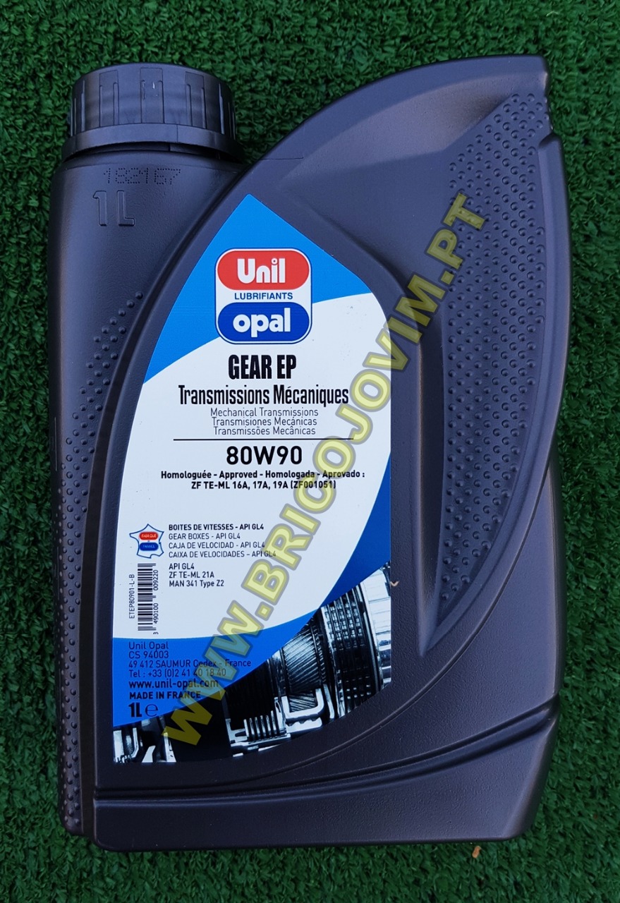 Óleo / Valvulina 80W90 para Caixas de Transmissão / Engrenagens - 1 Litro
