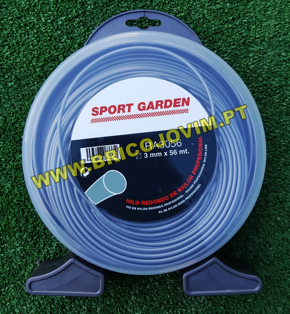 Bobine Fio Nylon Redondo Alumínio - 56mt - 3 mm - Profissional