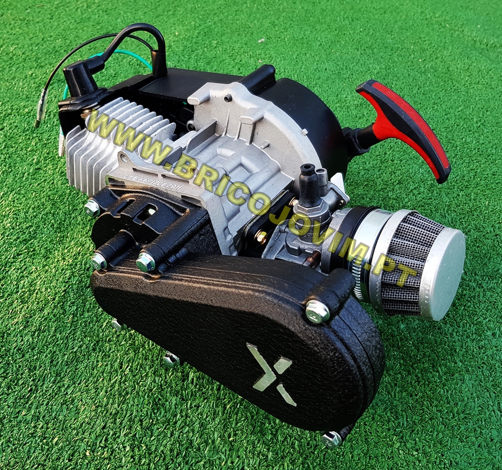 Motor 49cc Completo para Mini Moto + Caixa Redutora