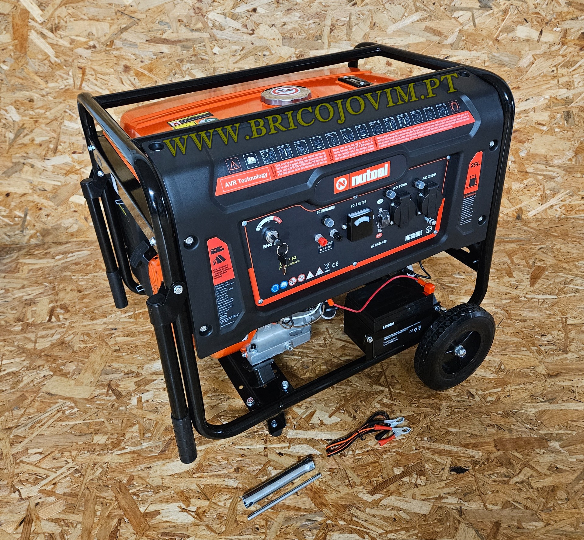 Gerador Monofásico 6500wts - Arranque de Chave - Automatico