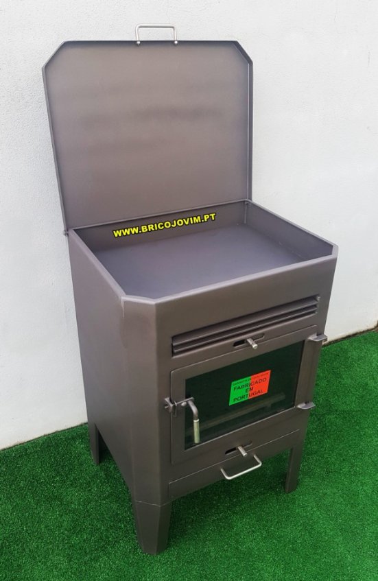 Salamandra a Lenha em Aço Com Forno Superior - 10.4Kw