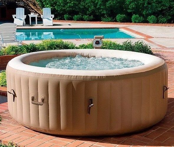 Spa portátil 4 a 6 adultos - 196 x 71cm - 40º graus + almofada cervical + cobertura