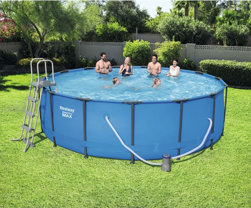 Piscina Tubular Bestway 366 x 122 + Escada + Filtro + Cobertura