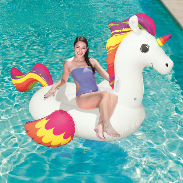 Unicórnio Insuflável Gigante - 224x164 - Bestway