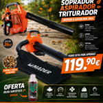Soprador / Aspirador / Triturador - Motor 26cc Gasolina - OFERTA ÓLEO MISTURA