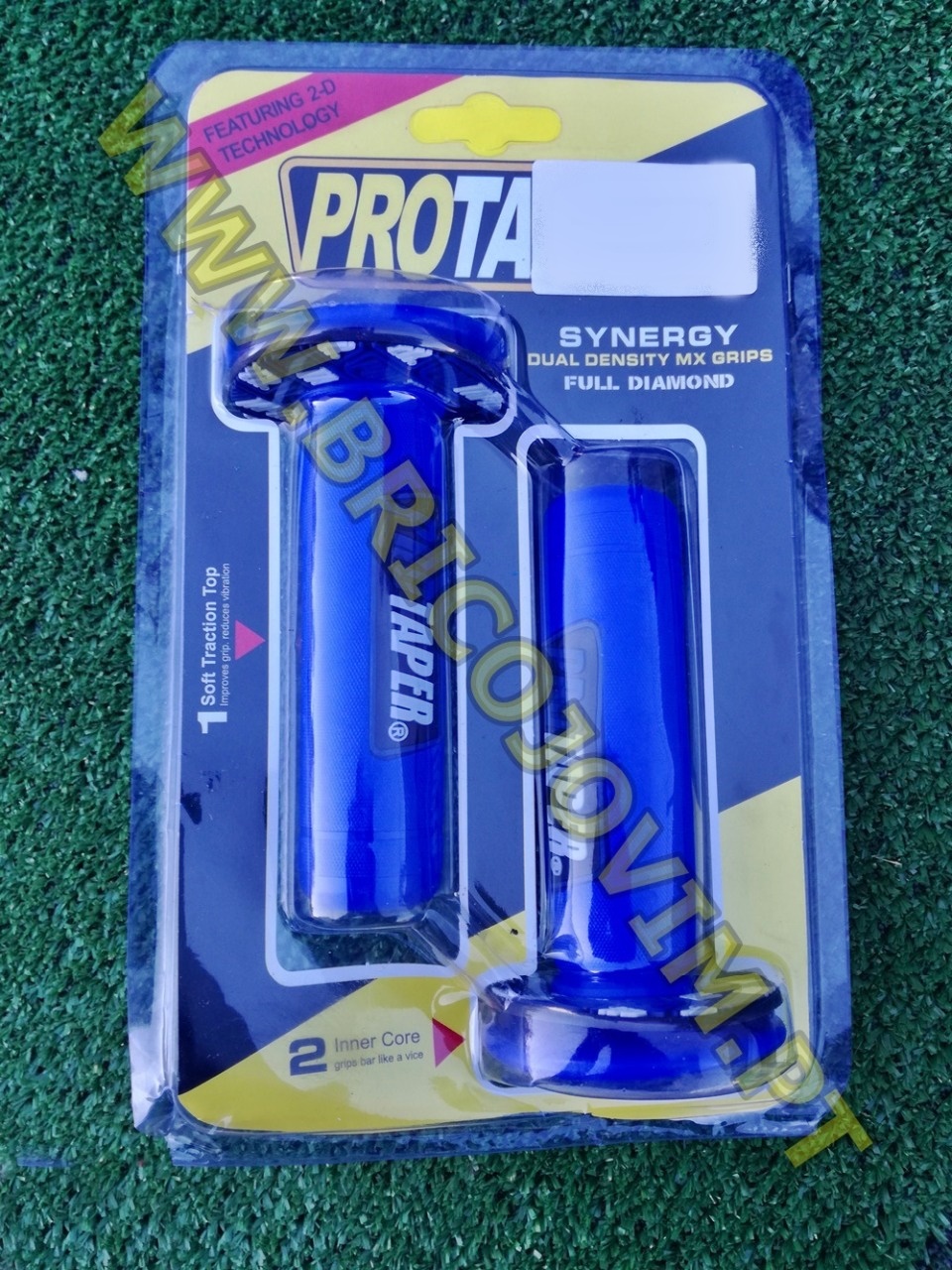 Pack de 2 punhos PROTAPER - Full Diamond - Cor Azul - Com Bolachas