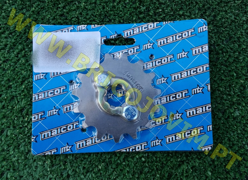 Pinhão 420x15 17mm com Fixador e parafusos para Pit Bike - Malcor