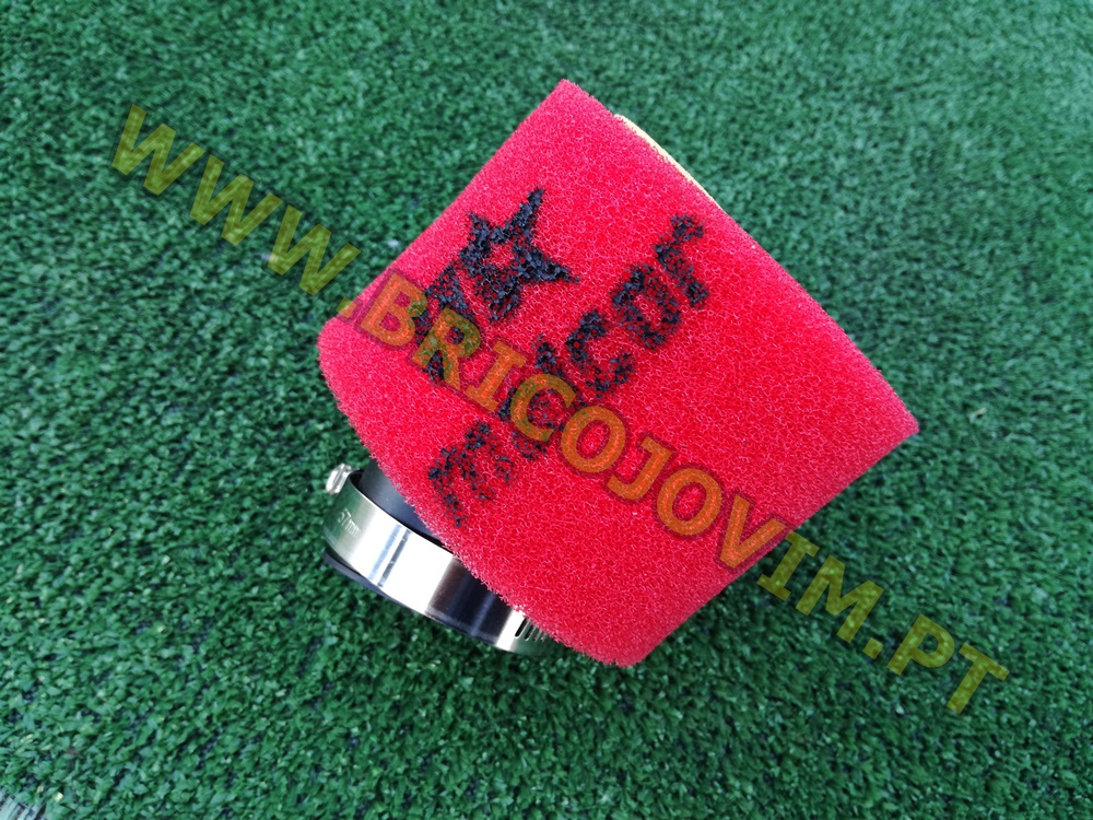 Filtro de Ar Curvado para Pit Bikes 42mm - Vermelho - Malcor
