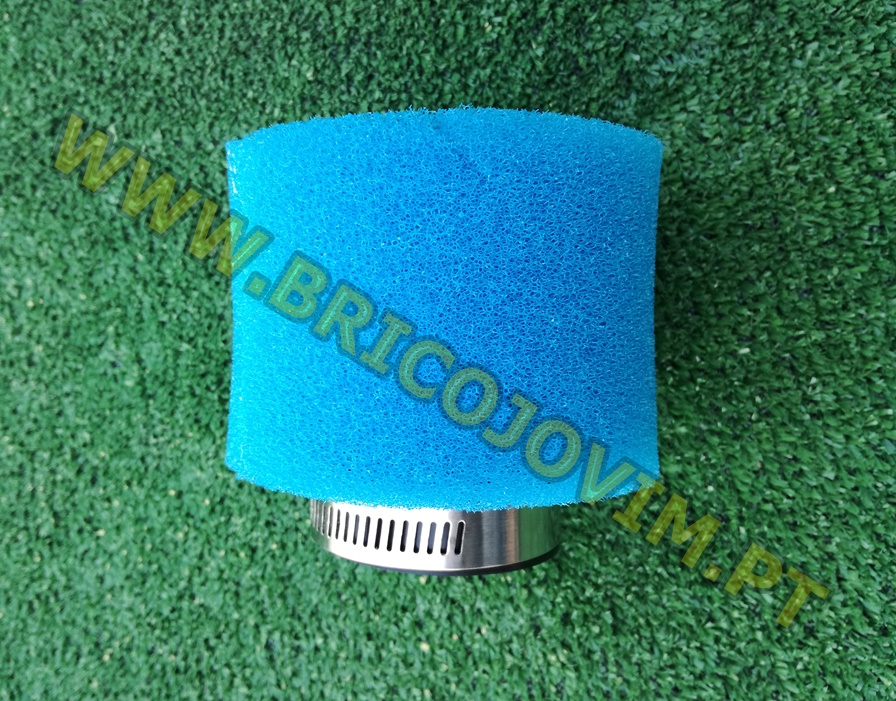 Filtro de Ar Reto 45/46mm para Pit Bikes - Azul - MALCOR