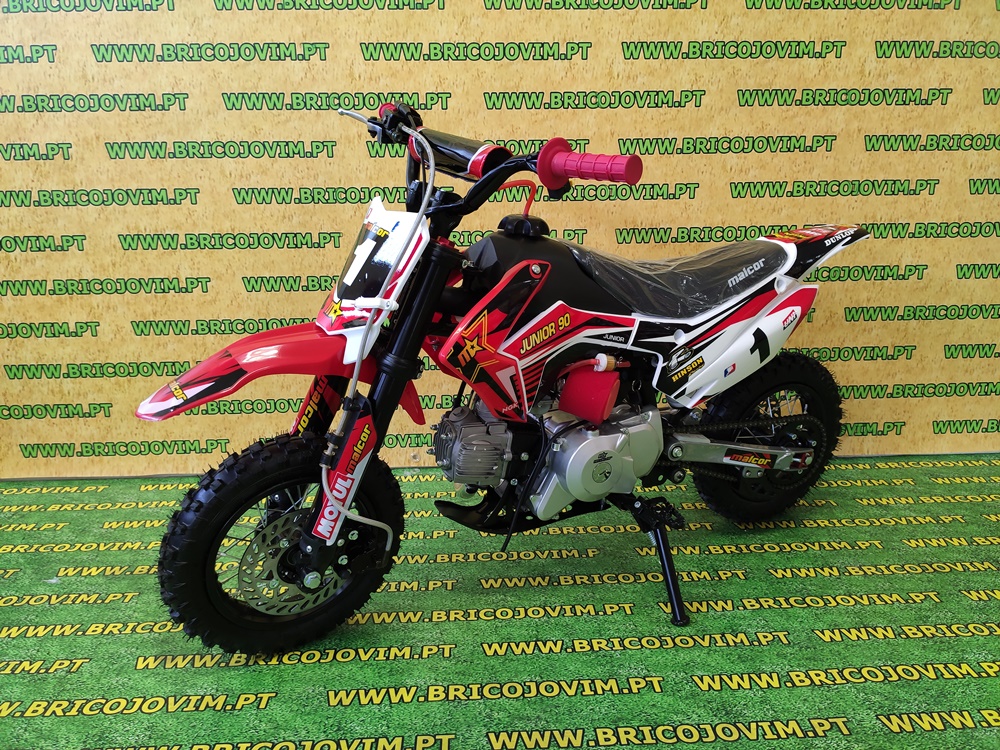 Pit Bike Cross Junior 90cc - Motor 4 tempos - Arranque elétrico - Caixa Automática