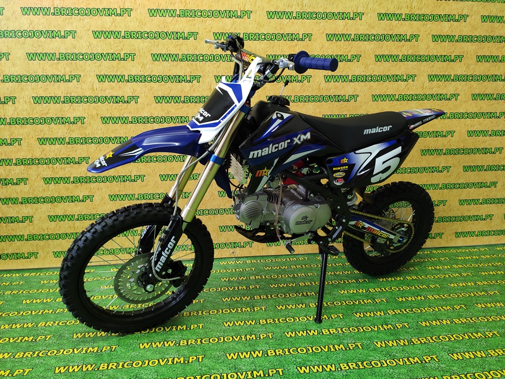 Pit Bike XM 140cc MALCOR - Suspensão Invertida - Radiador Oleo - Jantes 17"- 14" - Escape Rendimento