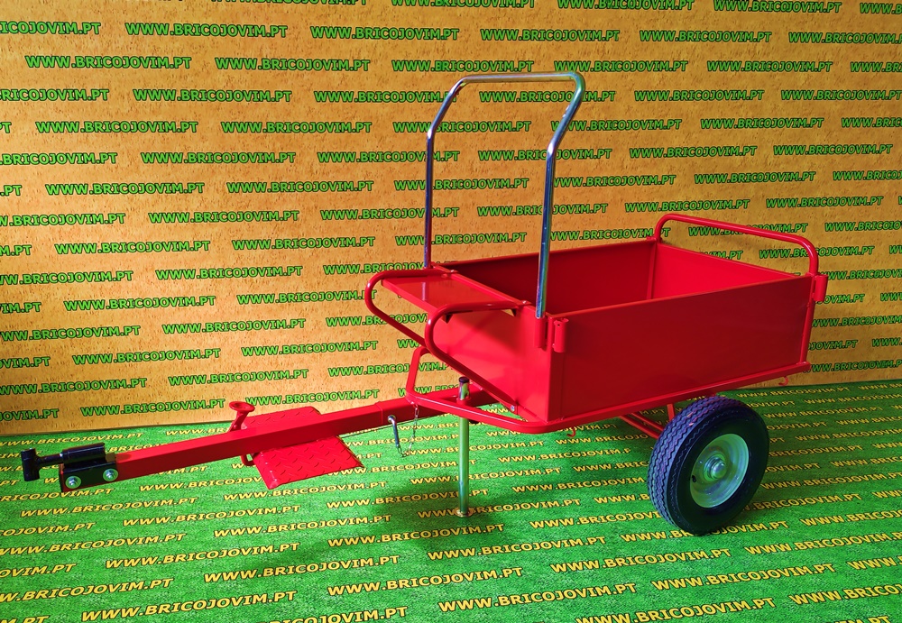 Atrelado Moto-Enxada 100 x 70 Mt - 200 Kg - Com Báscula + Engate para Motoenxada
