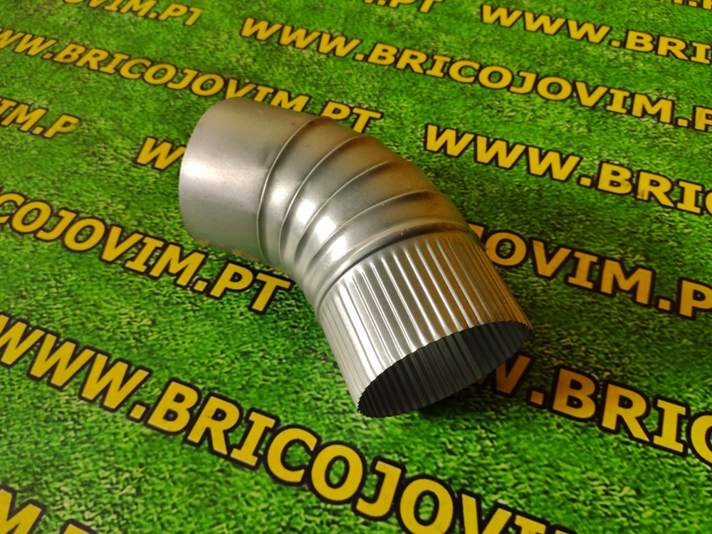 Curva Reforçada 45º Galvanizado D.110mm - 0.5mm