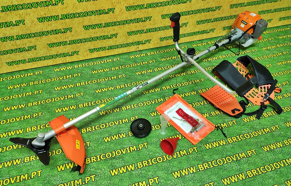 Roçadora Motor OHV 4 Tempos 33cc - Gasolina 95/98 - Disco - Bobine de Fio