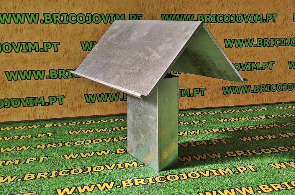 Chapéu para Tubo Retangular - Galvanizado
