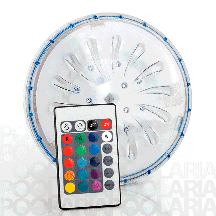 Projetor Led Multicores para Piscinas - C/Comando - GRE PLED1C