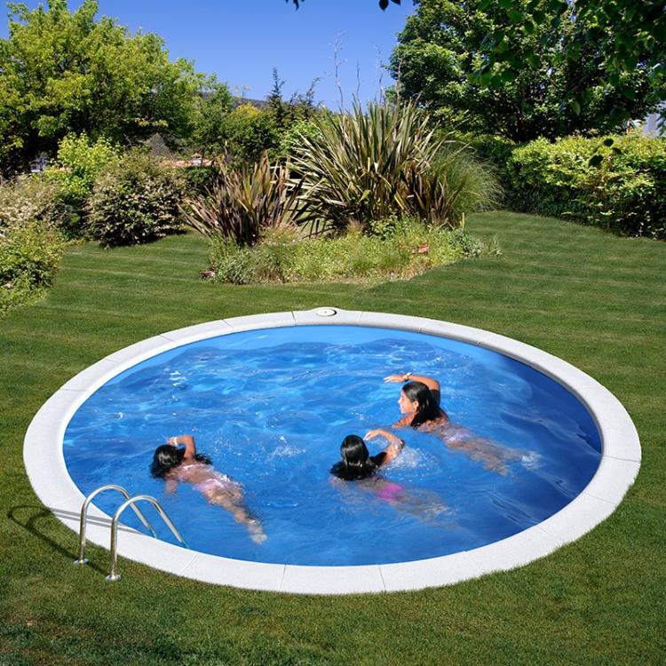 Piscina Enterrada Madagáscar 420x150 + Escada INOX + Filtro Areia - KPE4259