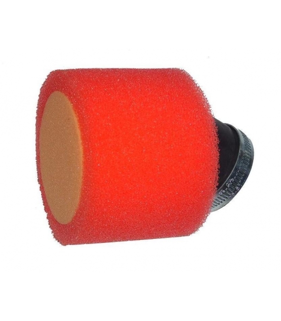 Filtro Ar Curvo 42mm Malcor - Cor Vermelho