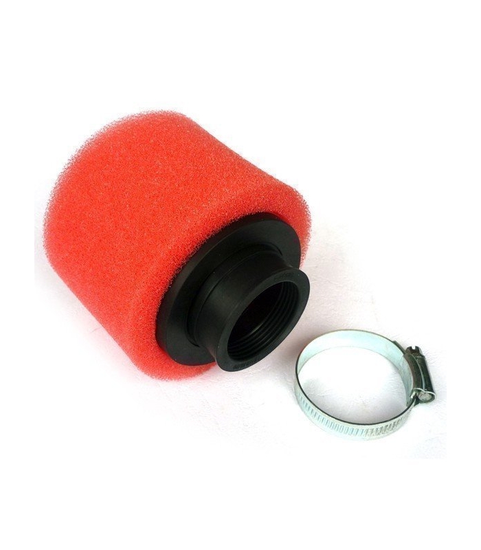 Filtro Ar Reto 42mm Malcor - Cor Vermelho