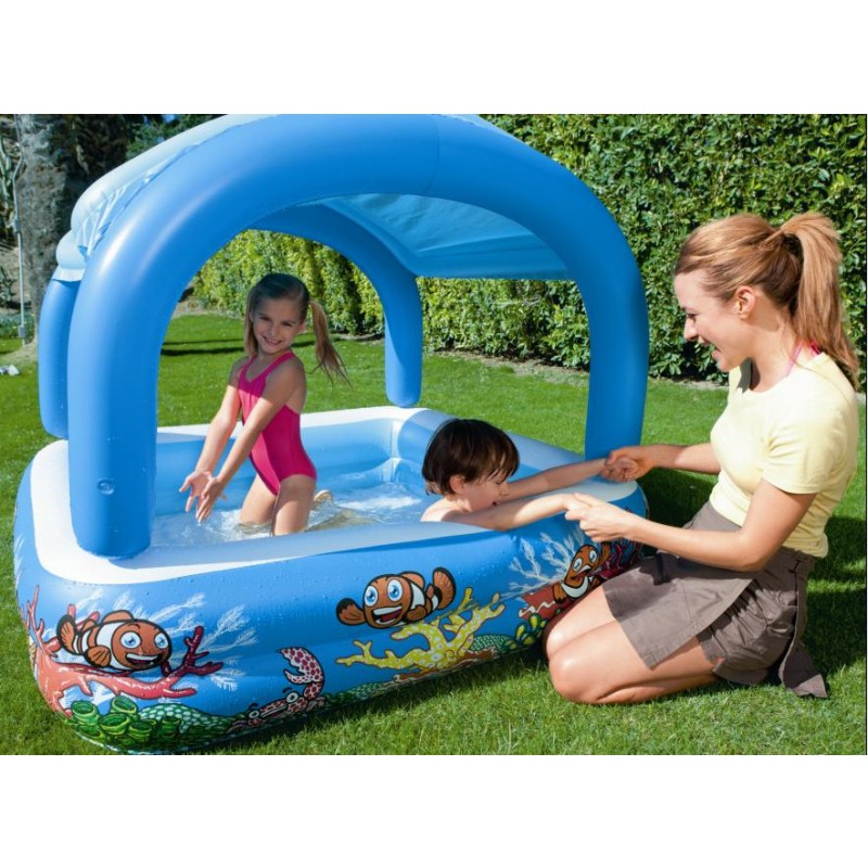 Piscina Quadrada com Cobertura - Splash and Play - 1,47 x 1,47 x 1,22mt